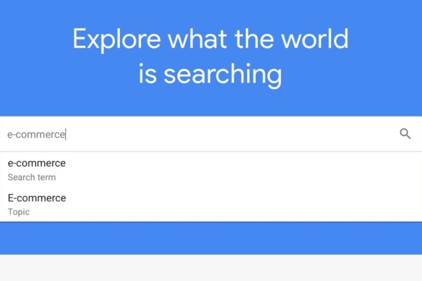 How do I use Google Trends to search for niche keywords